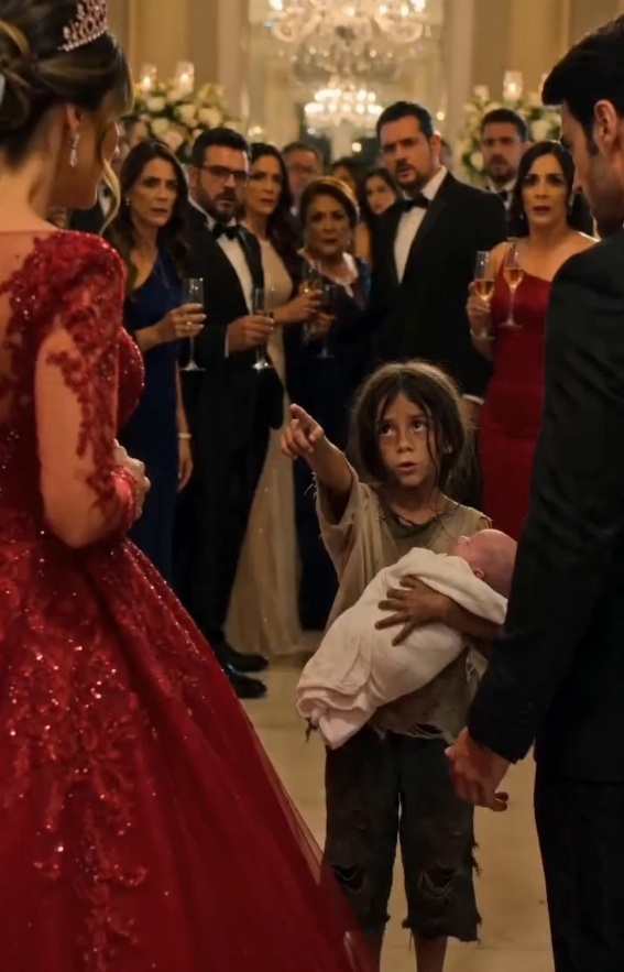 ¡Interrumpió la boda con un bebé en brazos y la novia quedó expuesta frente a todos!