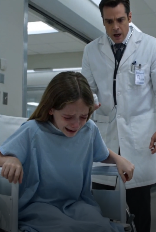 SHE HANDED THE DOCTOR HER MEDICINE