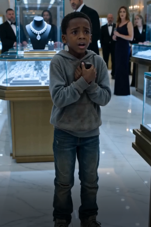 HE WAS DRAGGED OUT OF THE JEWELRY STORE