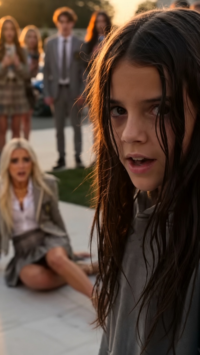 SHE MOCKED THE "POOR" GIRL'S CLOTHES, UNTIL THE QUIET GIRL PINNED HER TO THE GROUND