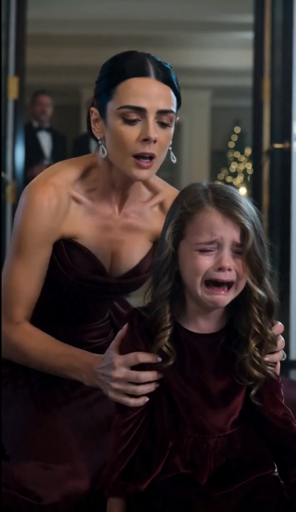 My dad pushed my 9-year-old daughter at the Christmas table. “That seat is for my real grandkid. Get out!” She hit the floor in front of the whole family—but everyone stayed silent. I didn't cry. I said four words. My mom dropped her wine glass. My dad went pale...