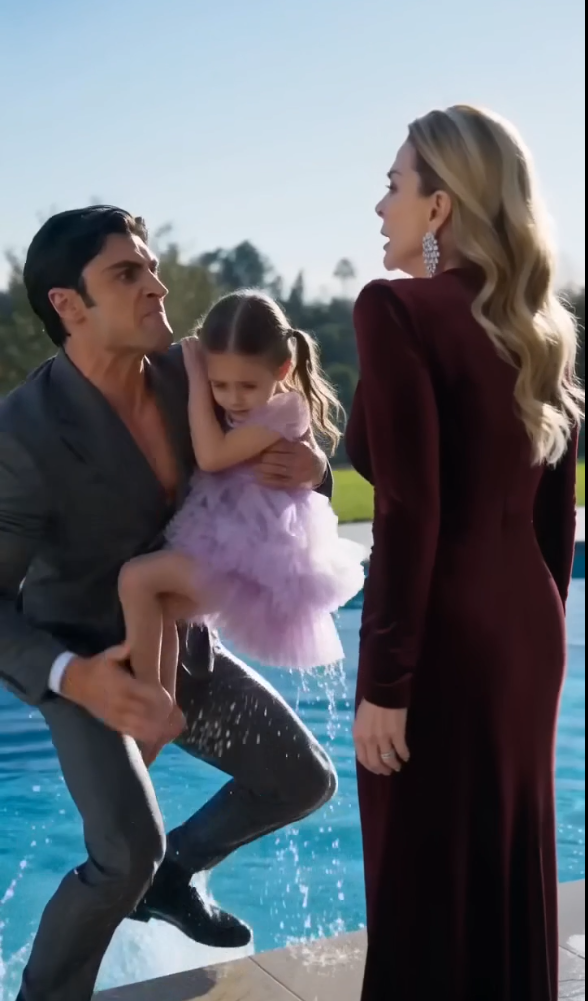 She Pushed the Little Girl Into the Pool… Then Her Father Revealed the Secret