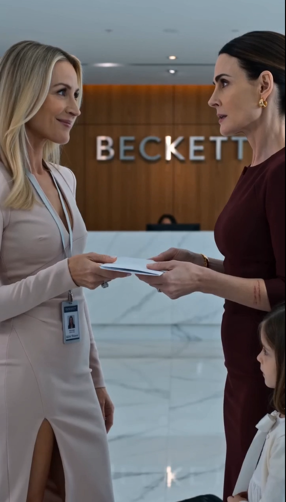 "Congratulations… He's All Yours." I Rolled My Husband's Suitcases To His Young Intern In Front Of The Entire Office… But The Envelope She Handed Me Seconds Later Changed Everything I Thought I Knew