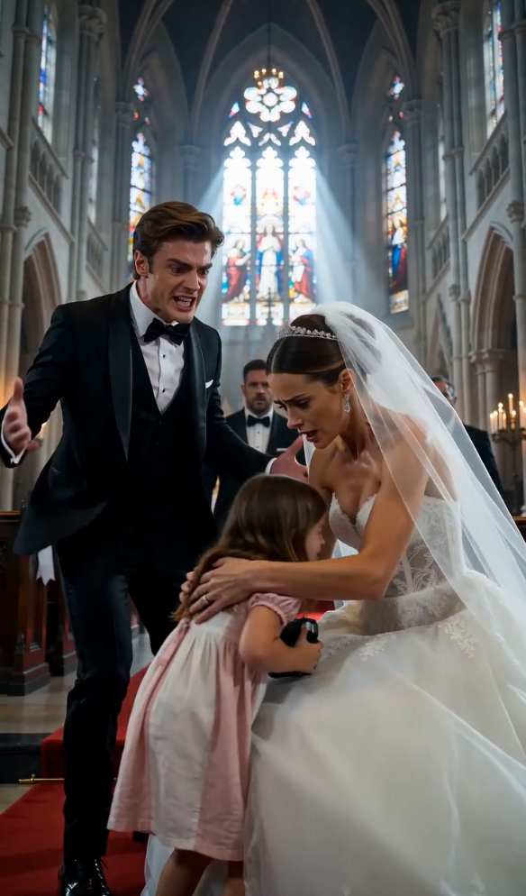 The Groom Smiled at the Altar… Until a Little Girl Walked Down the Aisle Holding the Truth