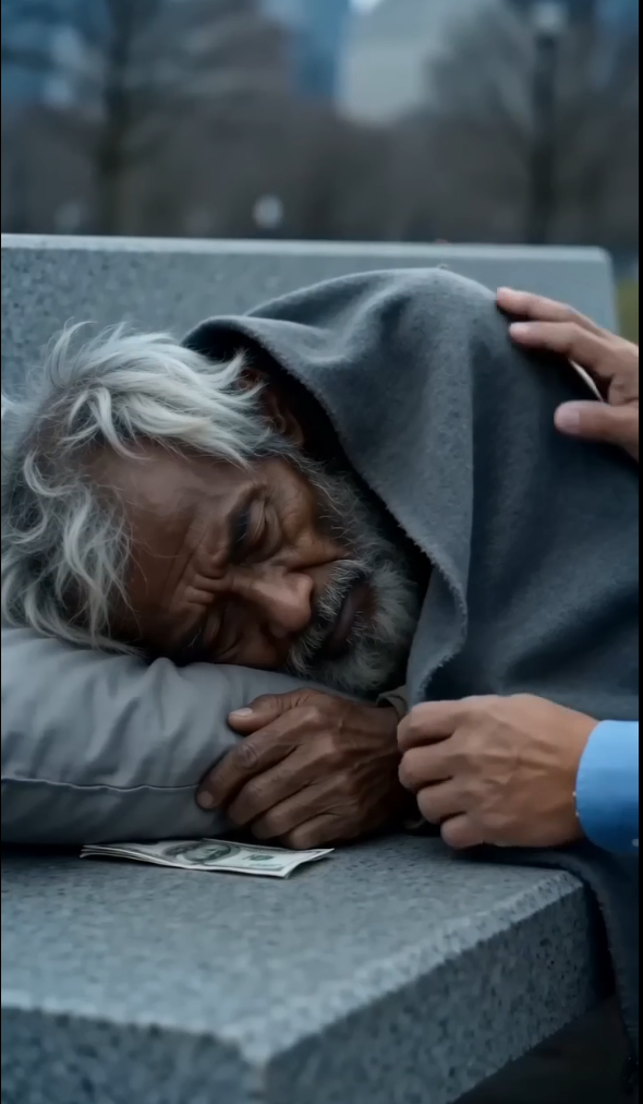 THE BILLIONAIRE WHO GAVE HIS COAT TO A HOMELESS STRANGER