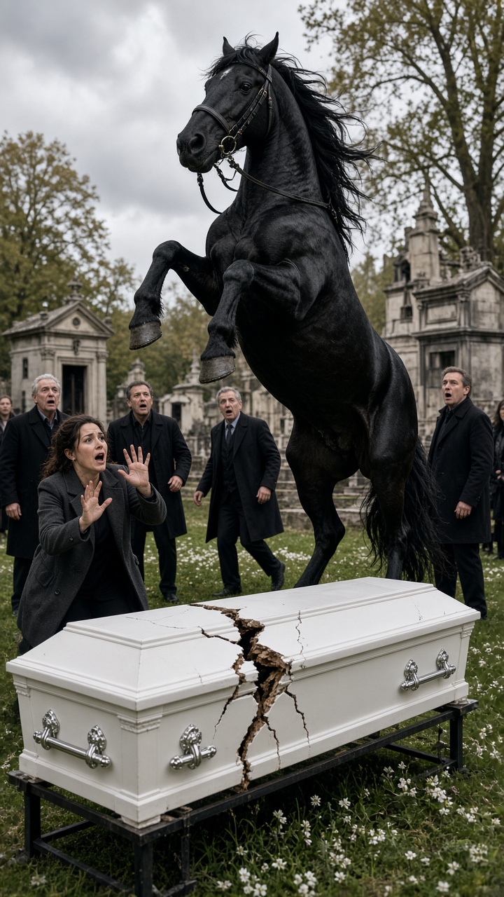 EL CABALLO DESAPARECIDO VOLVIÓ AL FUNERAL ONCE AÑOS DESPUÉS… Y OBEDECIÓ UN SILBIDO QUE SOLO ÁLVARO CONOCÍA