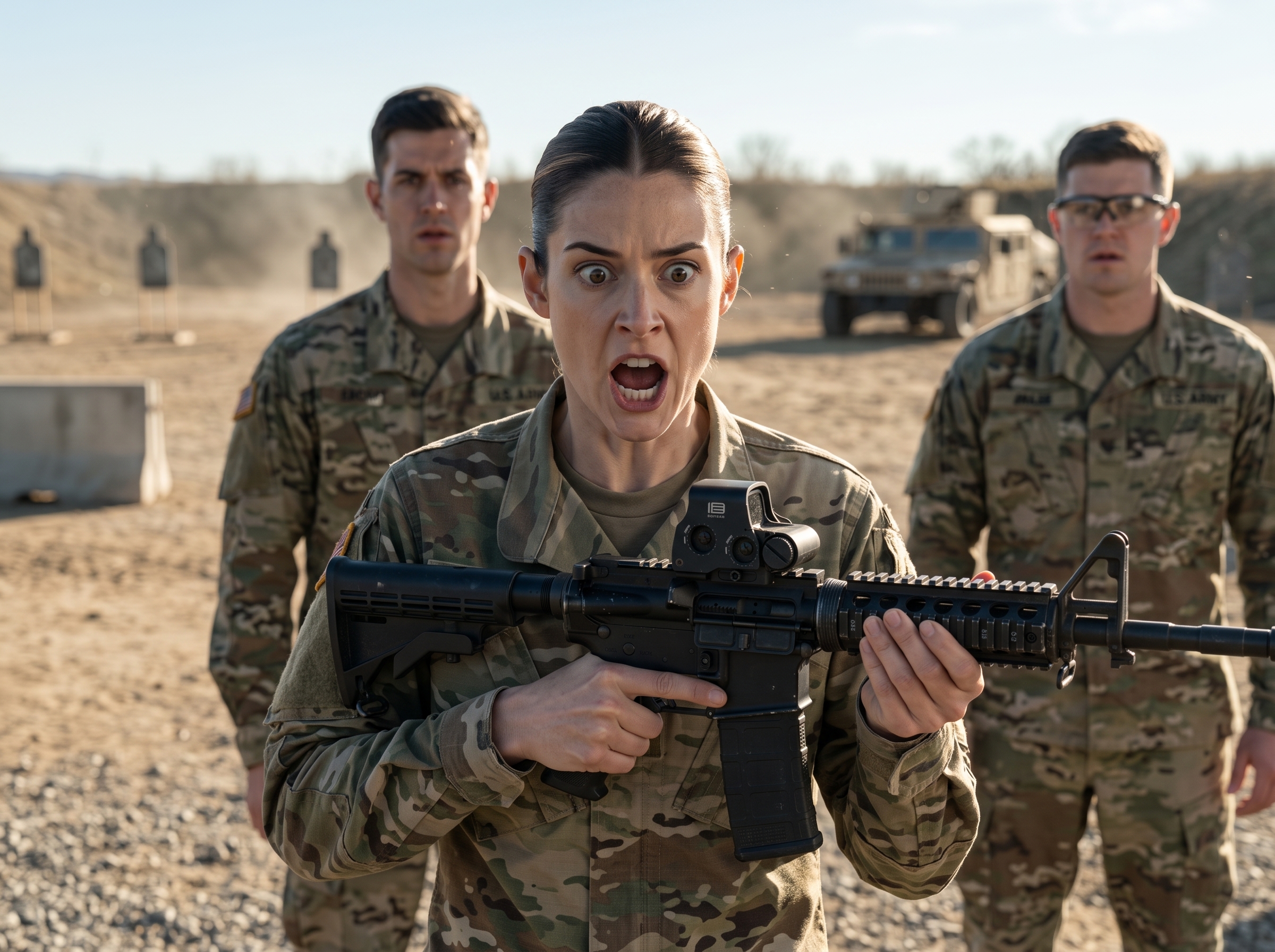 The first shot missed by six feet, and everyone on the range laughed before the smoke even cleared.
