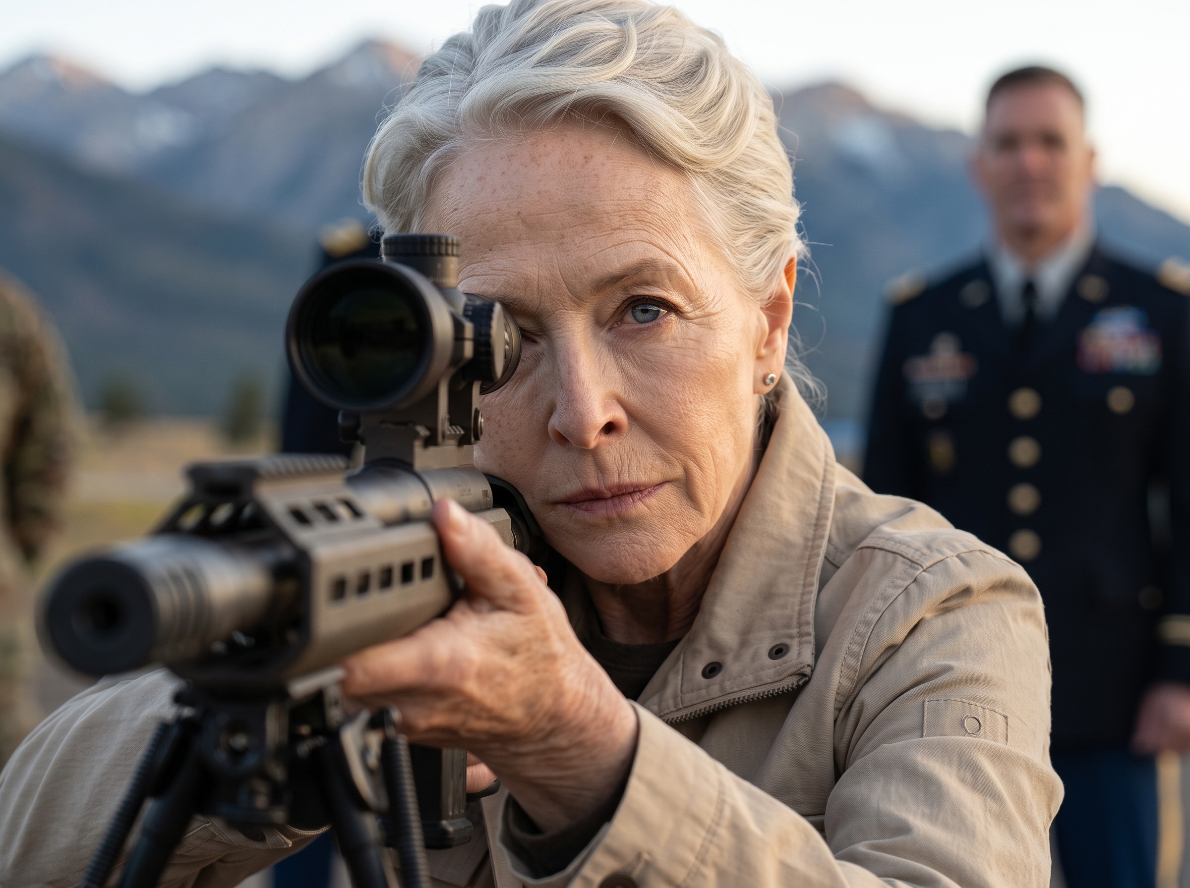 They Laughed When an Elderly Woman Picked Up a Sniper Rifle — Then Her First Shot Made the Whole Base Go Silent