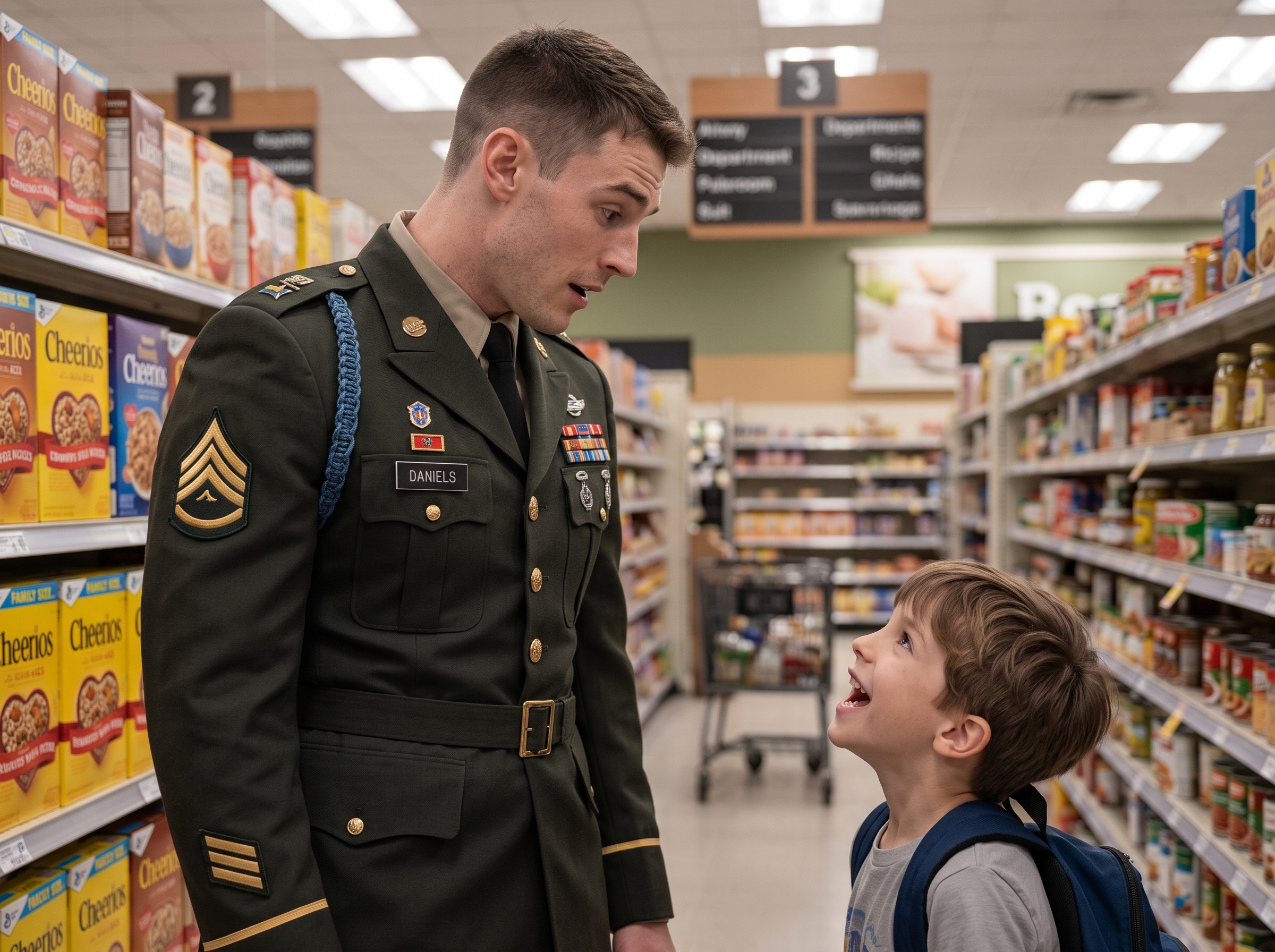 The little boy knew the soldier’s face before the soldier knew he was a father.