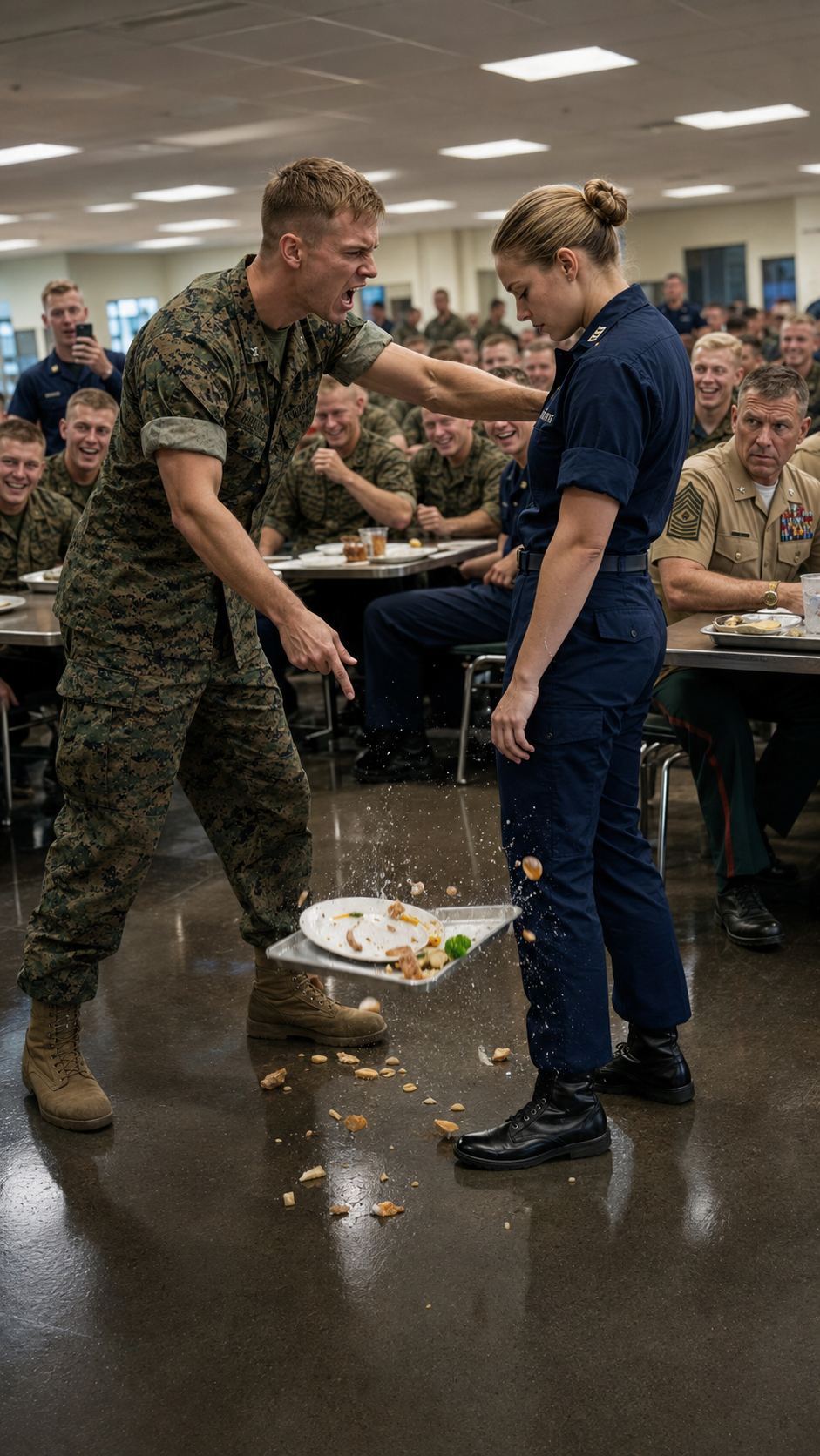 “They shoved the wrong Navy sailor… and the whole mess hall stopped laughing.”
