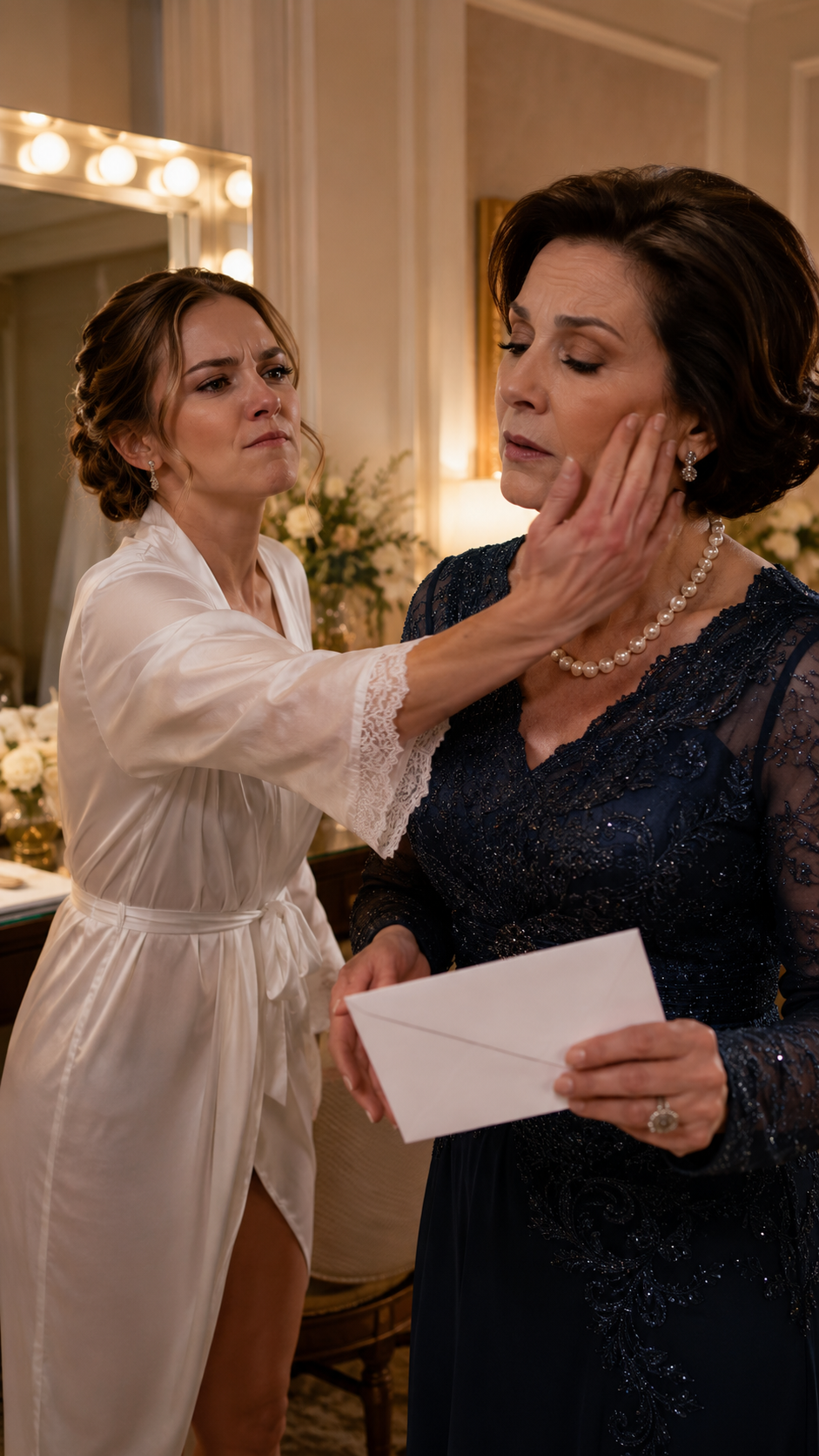 “The bride slapped her mother-in-law in the dressing room… but she didn’t know the old woman had changed the heir’s name before she walked in.”