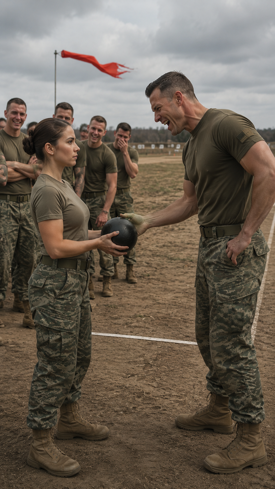 “He mocked her before the whole unit… but one throw was about to expose why she had been sent there.”`