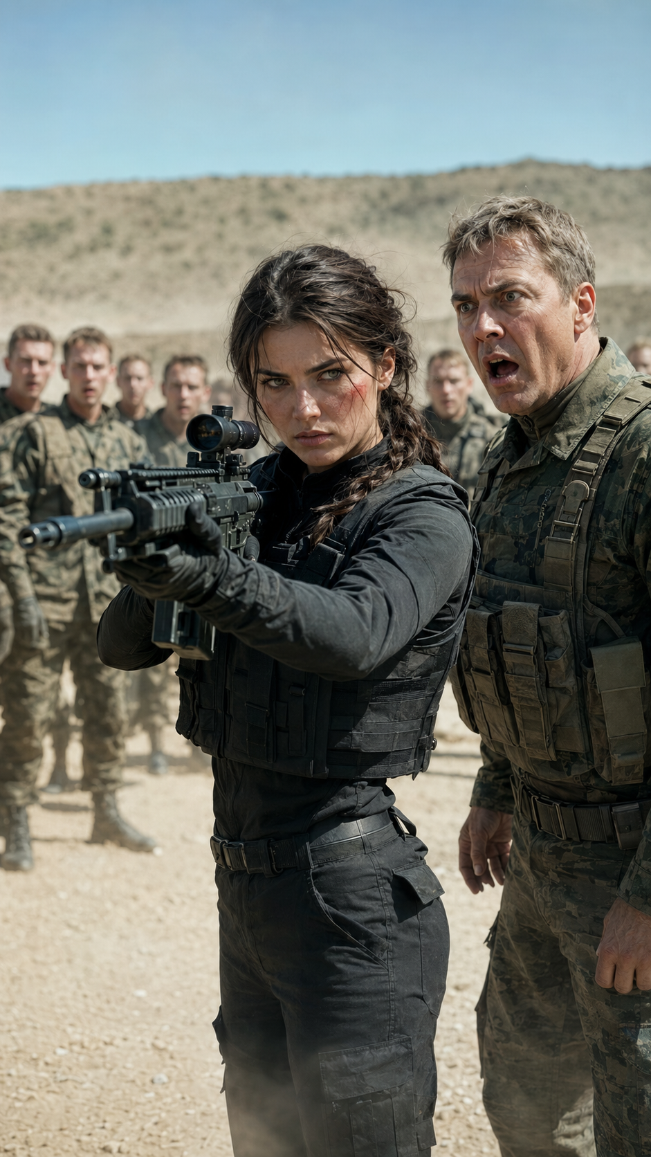 The commander slapped the strange girl on the firing range… but didn’t know she only needed one shot to silence the entire field.