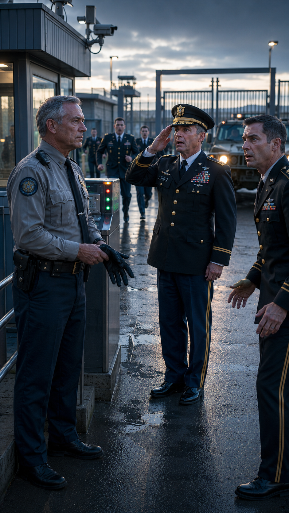 He slapped the gate guard for refusing to open the gate… but didn’t know the guard was testing the entire base’s security response.