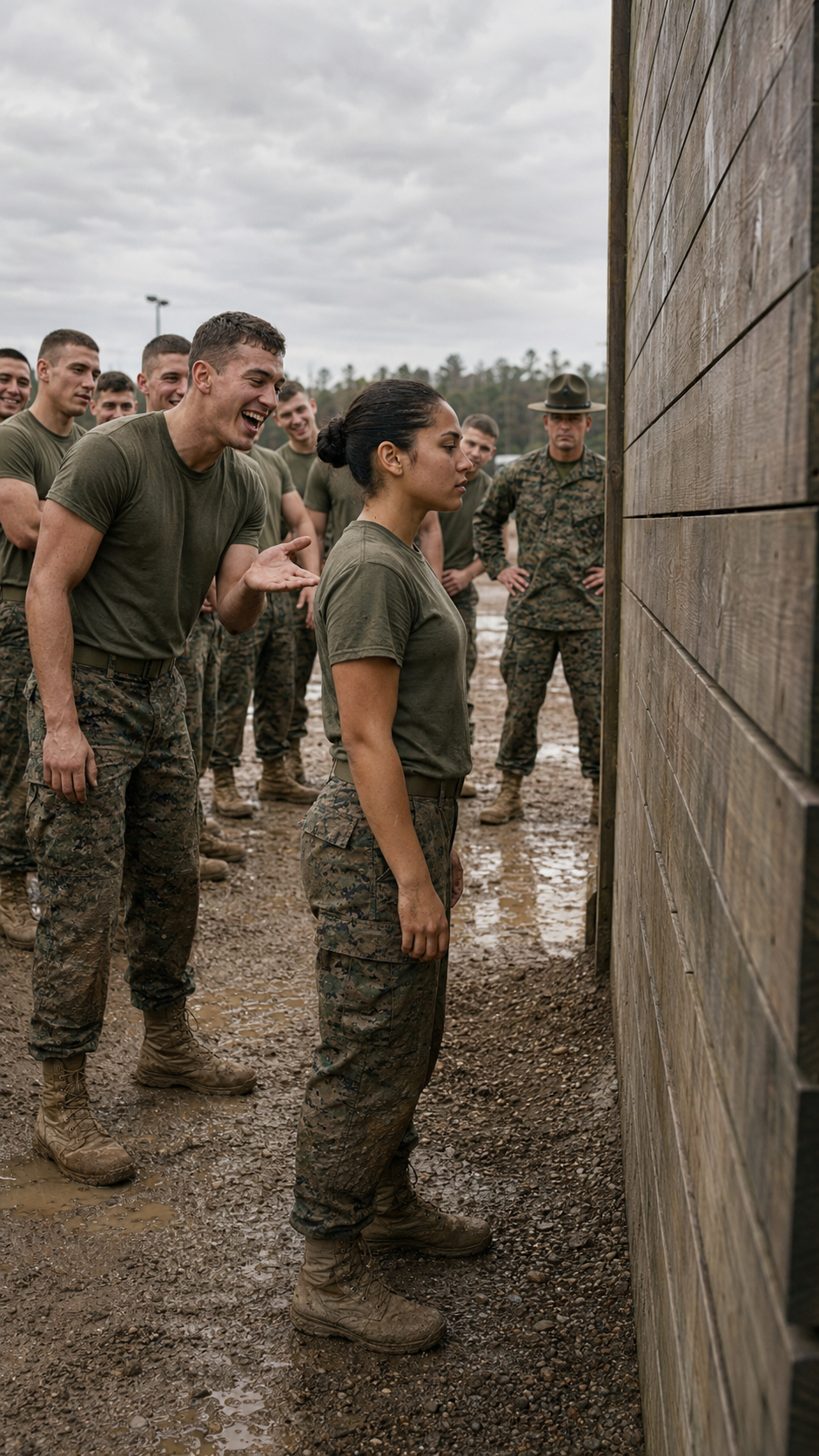 “He laughed at her height… then she ran toward the wall like she already knew exactly where he would fail.”