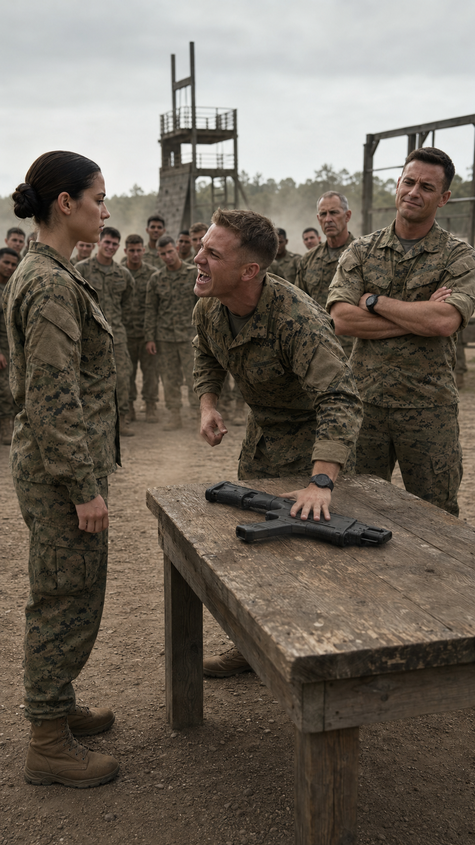 “They laughed when she picked up the training rifle… until the old instructor saw her hands and stopped breathing.”