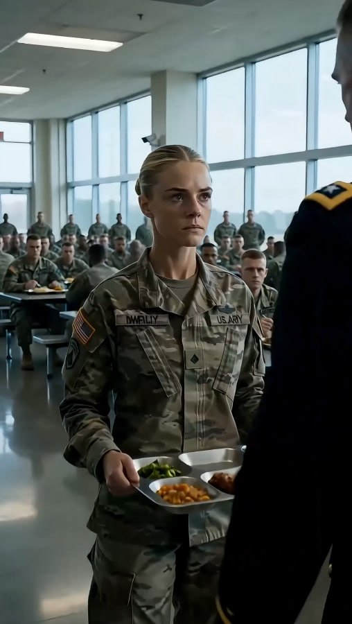 “He knocked the tray from the young soldier’s hands in front of the entire military cafeteria… but he didn’t know the next words she spoke would end the decorated officer’s career.”