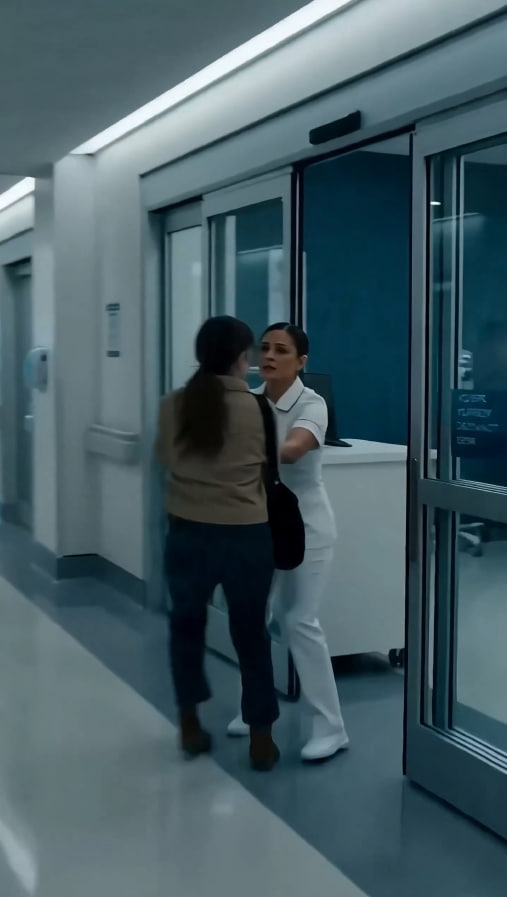 “The nurse pushed the wife away from the ICU because her husband said she was not family… but she didn’t know the woman she blocked had just signed the papers to buy the hospital.”