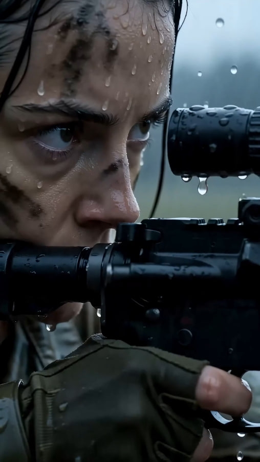 He forced her to remove the scope in the middle of the rain… but he didn’t know she never needed it to hit the target.