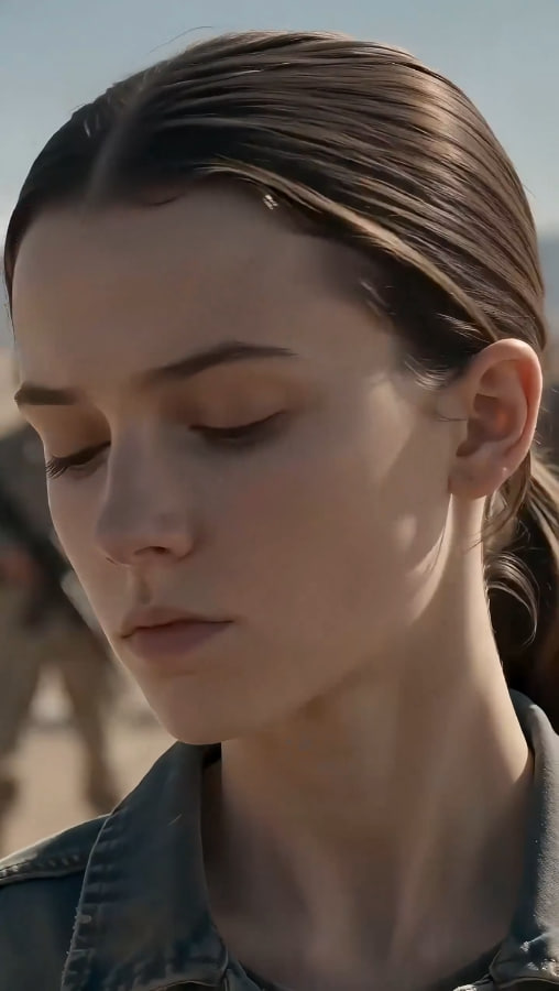 A strange girl got slapped in the middle of the firing range… then the first rifle cracked.