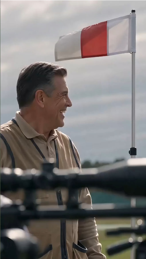 The instructor laughed when the wind flag changed… but the girl smiled first.