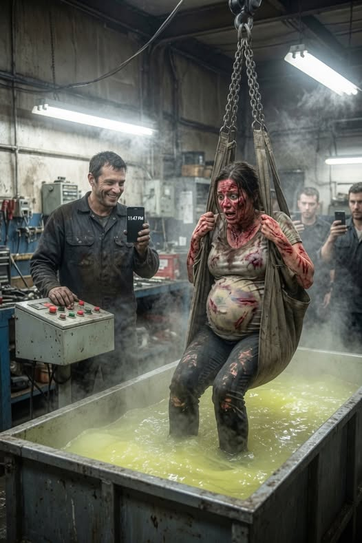 My Husband Lowered Me Over a Chemical Tank—Then a Stranger Unlocked the Workshop Door