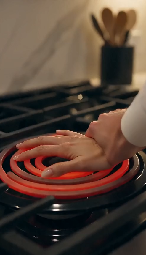 A husband burned his wife’s hand over a ruined steak—until the hidden camera under the kitchen island sent everything to police.