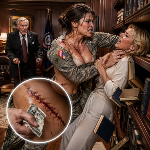 Her Stepmother Shoved the Army Colonel Into a Bookshelf — Then a Hidden Folder Exposed Who Had Been Stealing Her Military Pay