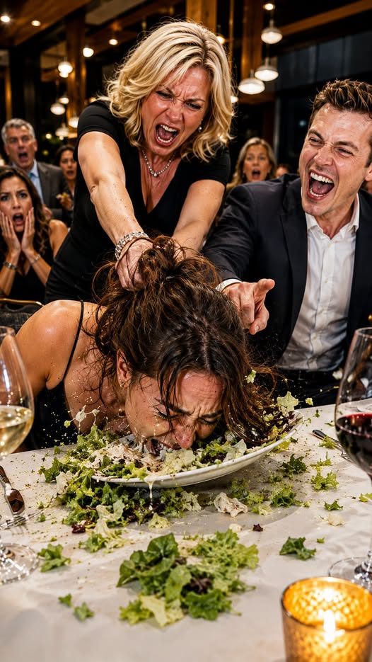 My Mother-in-Law Slammed My Face Into a Salad While My Husband Laughed—Then I Took Off My Wedding Ring and Let the Cameras Keep Rolling