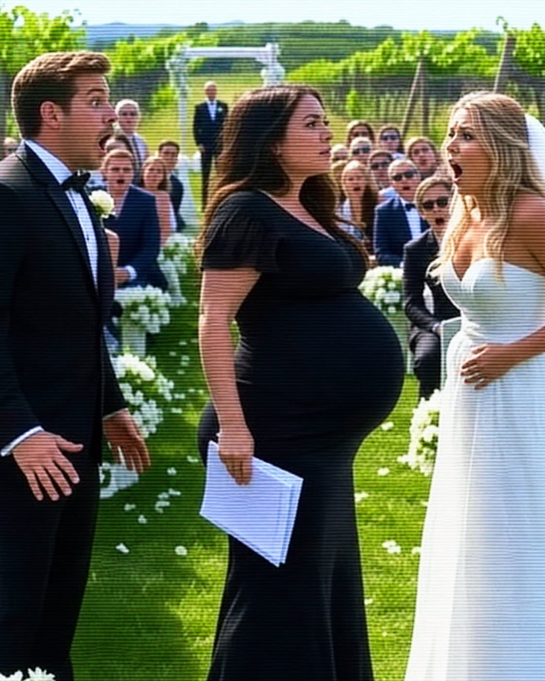 Nine Months Pregnant, I Stopped My Husband’s Second Wedding With His ATM Card — Then I Asked the Bride Who Paid for Everything