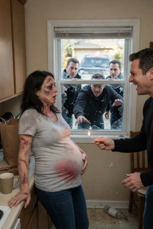 My Husband Held a Burning Match to My Pregnant Belly—Then Three Men Came Through the Window
