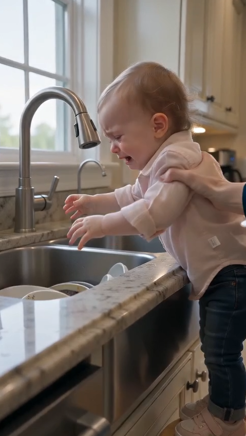 My 14-Month-Old Daughter Was Slapped by Her Stepmother for Dropping a Plate—Then She Whispered, “Daddy… She Didn’t Do It Alone…”