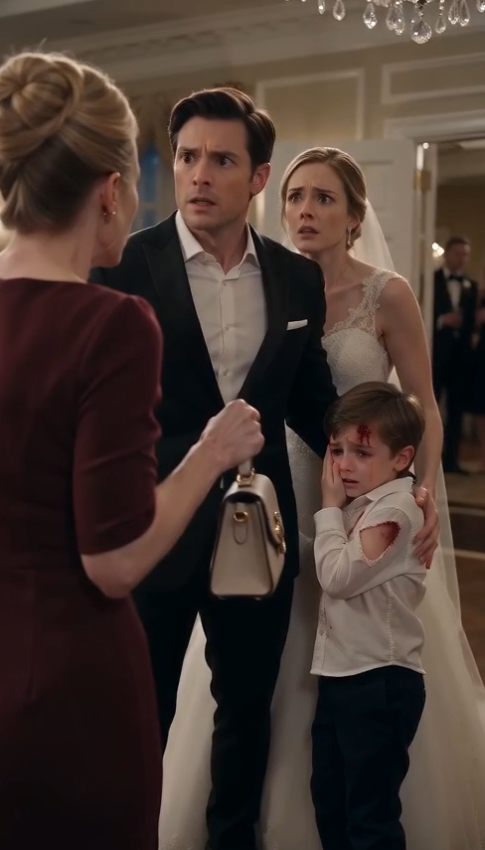 A Blood-Covered Seven-Year-Old Crashed My Wedding and Pointed at His Mother’s Bag—“The Thing That Made Dad Bleed Is in There”