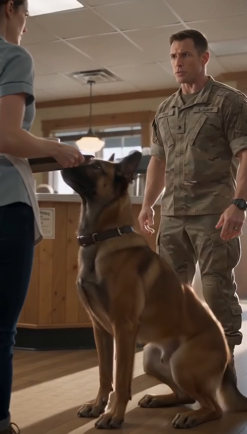 The Military Dog Froze in the Middle of a Maine Diner—Then It Obeyed a Waitress’s Secret Hand Signal