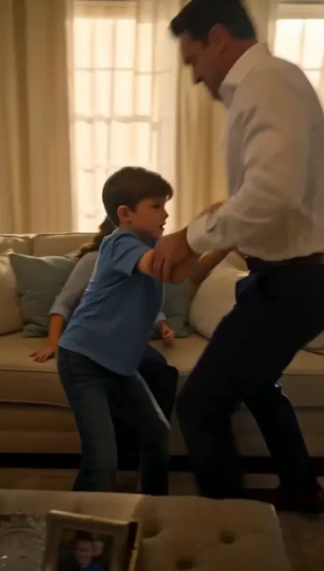 My Husband Shoved Our Son and Claimed the House Was His—Then My Father Opened a Folder and Asked, “Tell Her What You Sold”