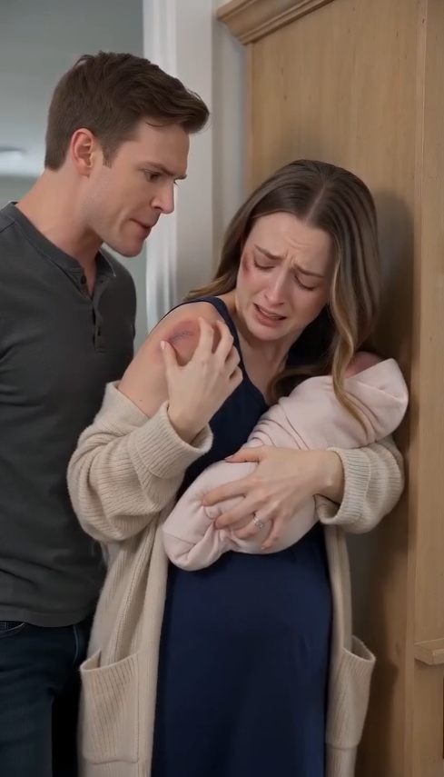 Twelve Days After Giving Birth, My Husband Hit Me While I Held Our Newborn—Then a Photograph Slid Under the Door