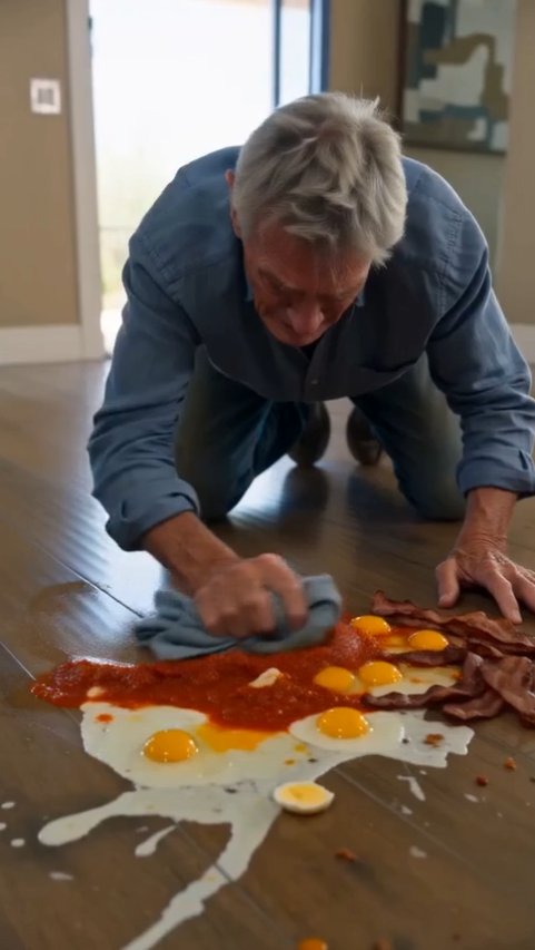 I Came Home Early and Found My 67-Year-Old Father Scrubbing My Floor—Then He Handed Me a Notarized Document My Husband Forced Him to Sign