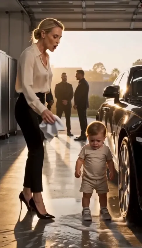 She Forced My Toddler to Scrub Her Luxury Car for Food—Then His Father Took the Keys and Said, “It’s Not Your Car Anymore”