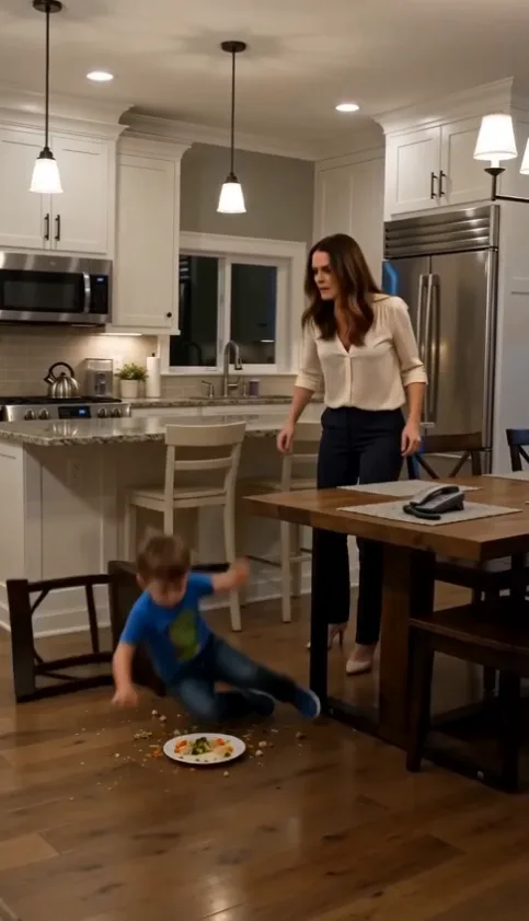 His Stepmother Threw His Dinner on the Floor and Said His Mom Left Because of Him — Then the Phone Rang