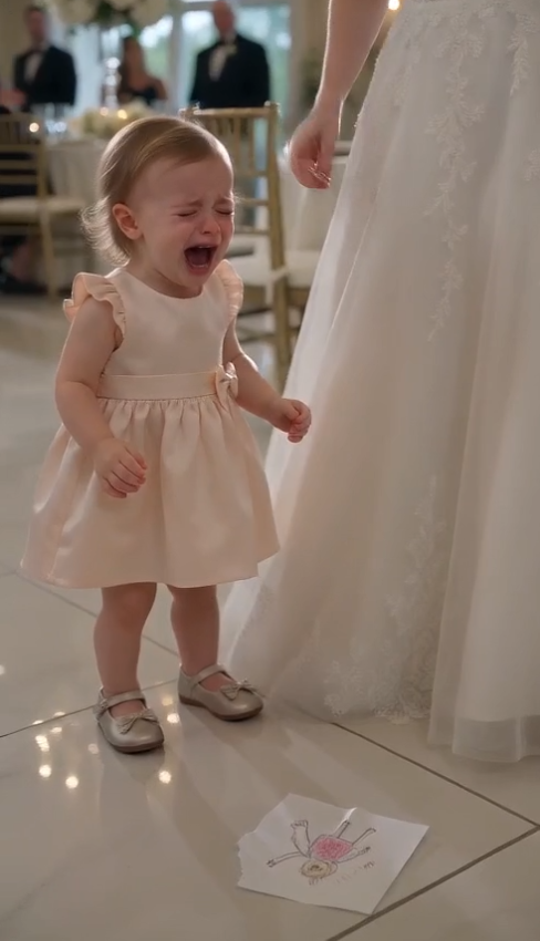 My Husband’s New Wife Attacked My 15-Month-Old Daughter at Her Wedding and Tore Her Drawing Apart—Then Lily Pointed at Her Dad and Said, “Mommy… She Said Dad Already Knows.”
