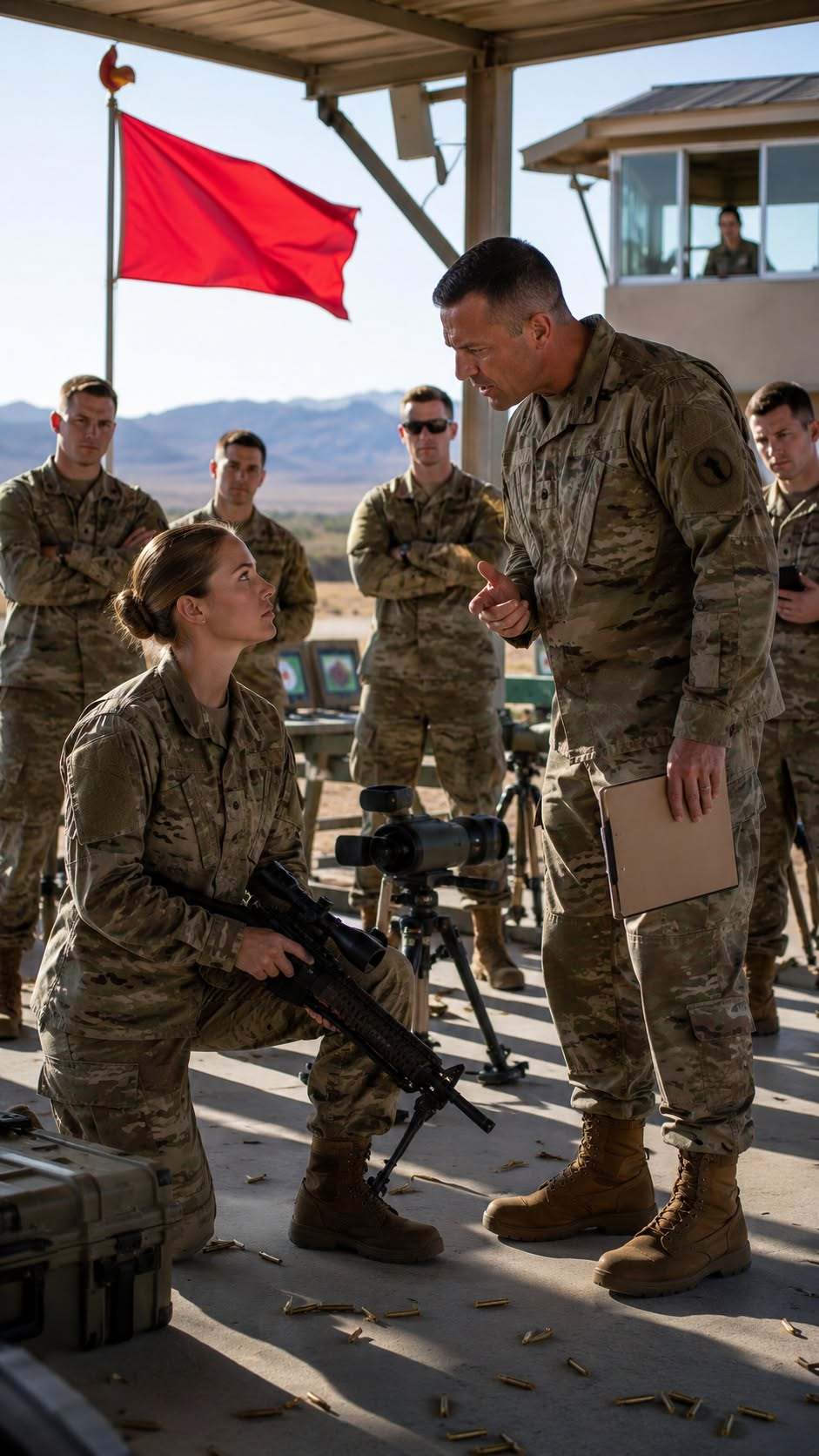 My Sergeant Kicked the Sniper Rifle From My Hands—Then He Saw What I Hit Beyond the Target Line