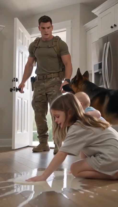 My Seven-Year-Old Was Carrying Her Baby Brother and Cleaning the Floor With a Bruised Shoulder—Then I Checked the Kitchen Camera