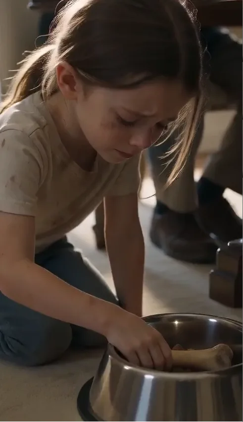 Her Grandfather Threw Her Dinner Into the Dog Bowl — Then Her Father Came Home and Saw What He’d Done