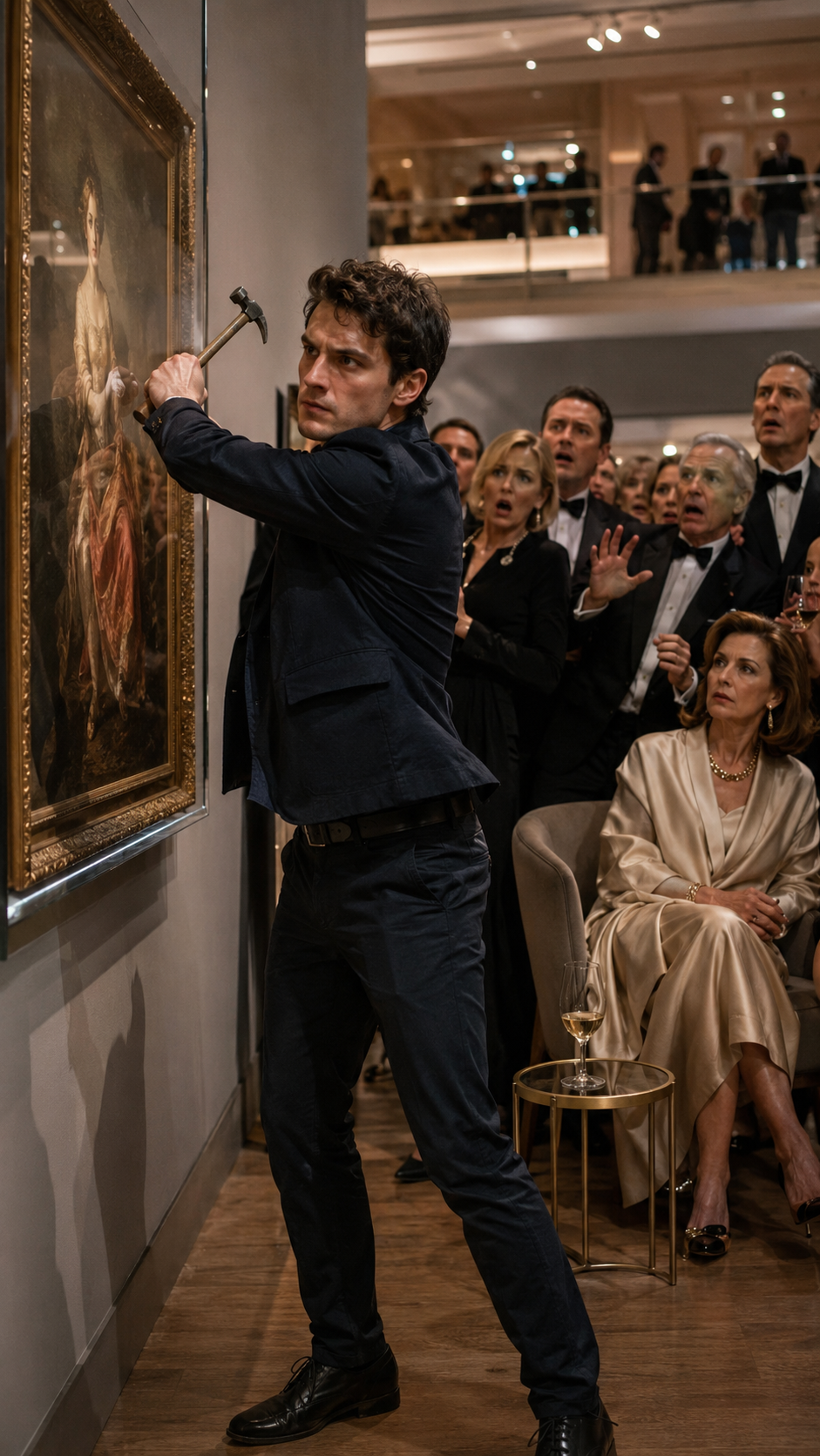 He Smashed a Priceless Painting at the Exhibition… Then the Hidden Letter Behind It Exposed the Family Identity Secret She Buried for 20 Years