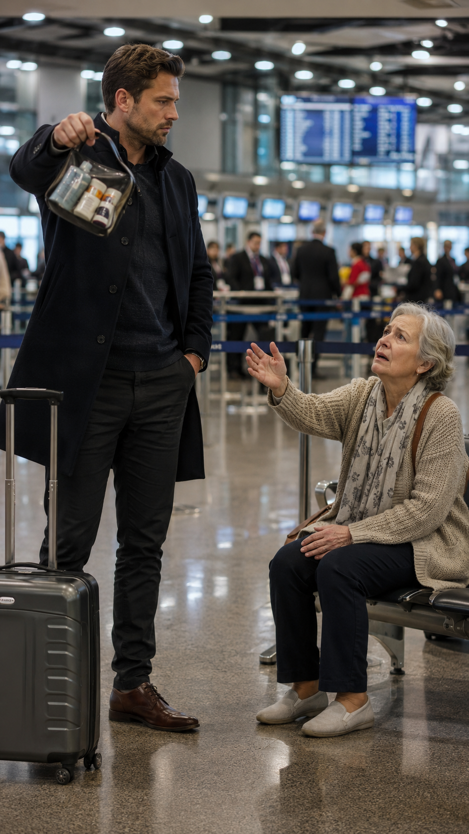 He Snatched His Elderly Mother’s Passport at the Airport… But the Medical Report in Her Bag Exposed the Truth About His Own Son