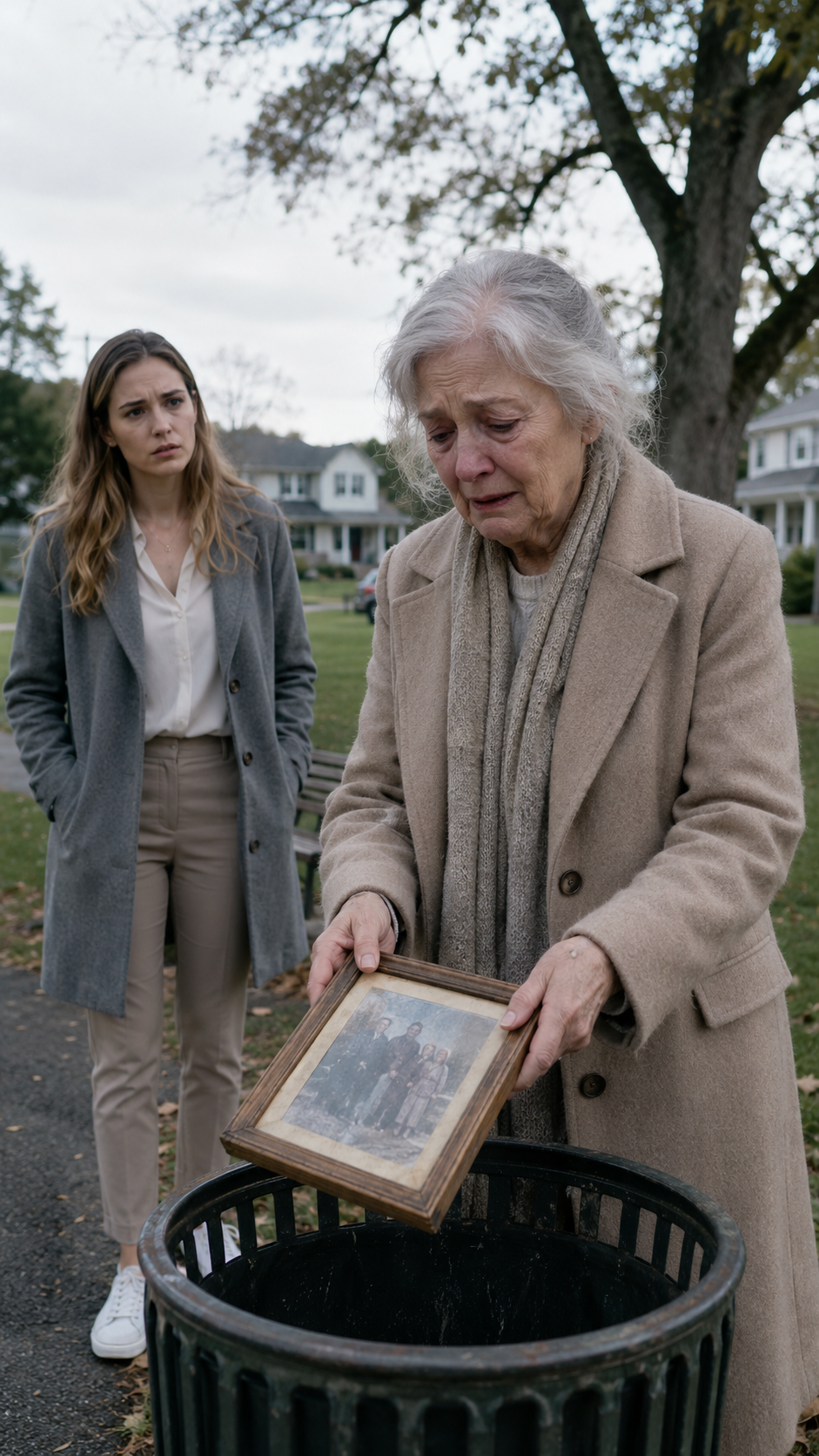 She Picked an Old Family Photo Out of the Trash… Then the Message on the Back Revealed She Was the Missing Granddaughter