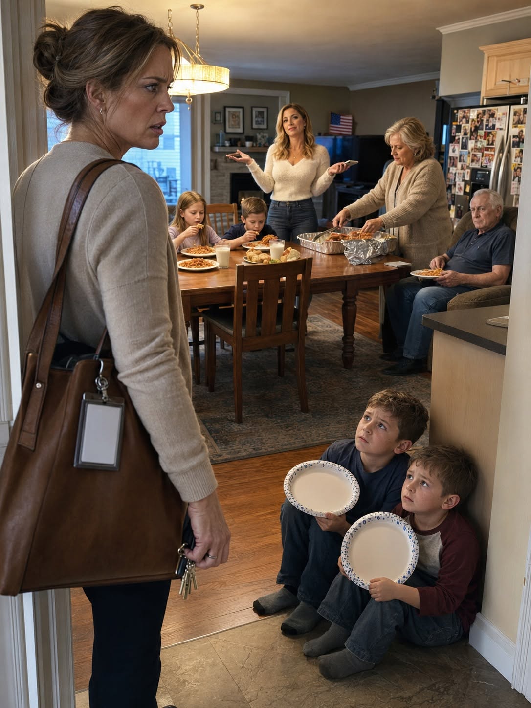 My Parents Made My Boys Sit on the Floor With Empty Plates—Then I Found the Proof