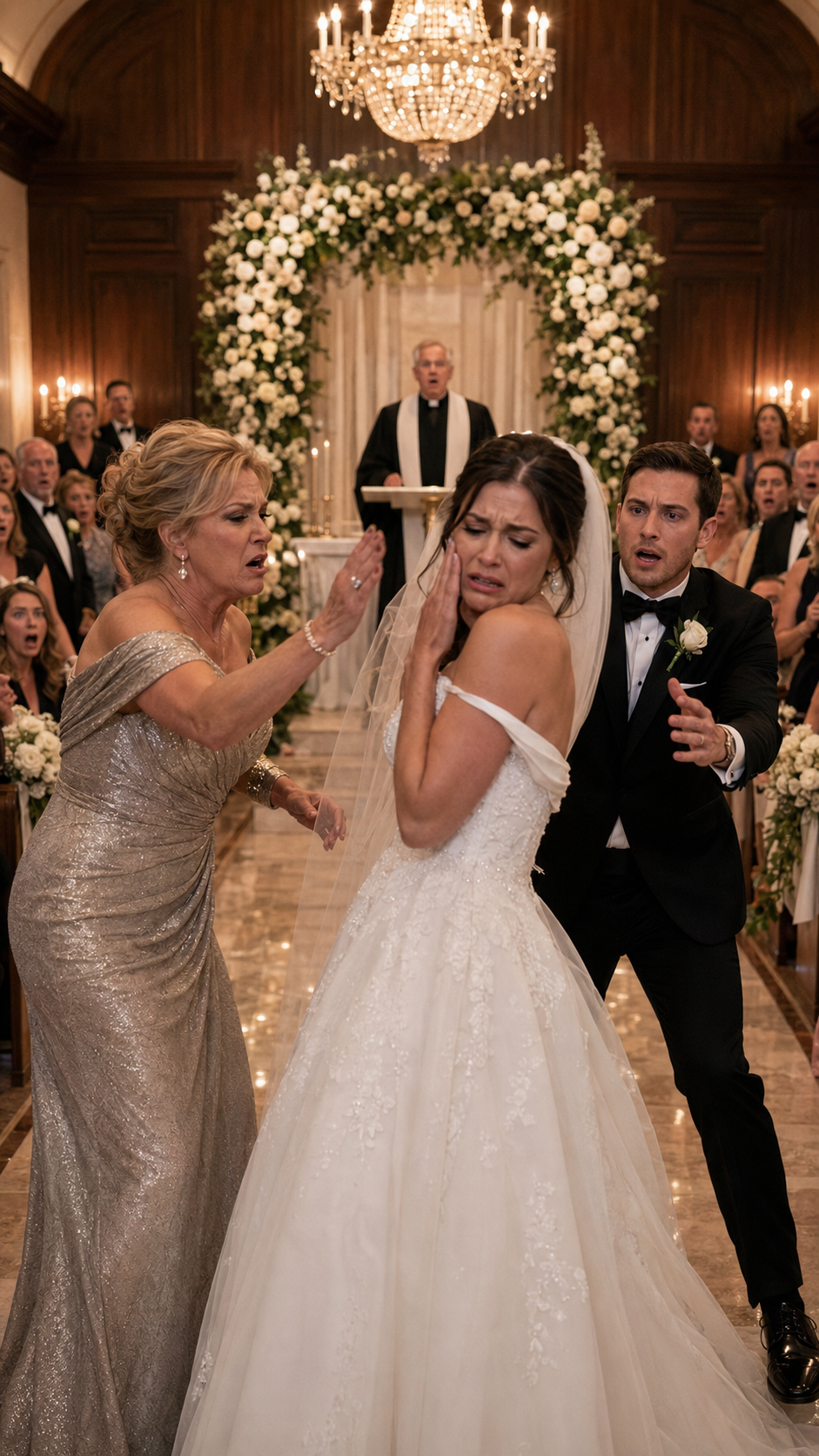 “She slapped her daughter-in-law at the wedding… then saw the birthmark of the child she lost years ago.”