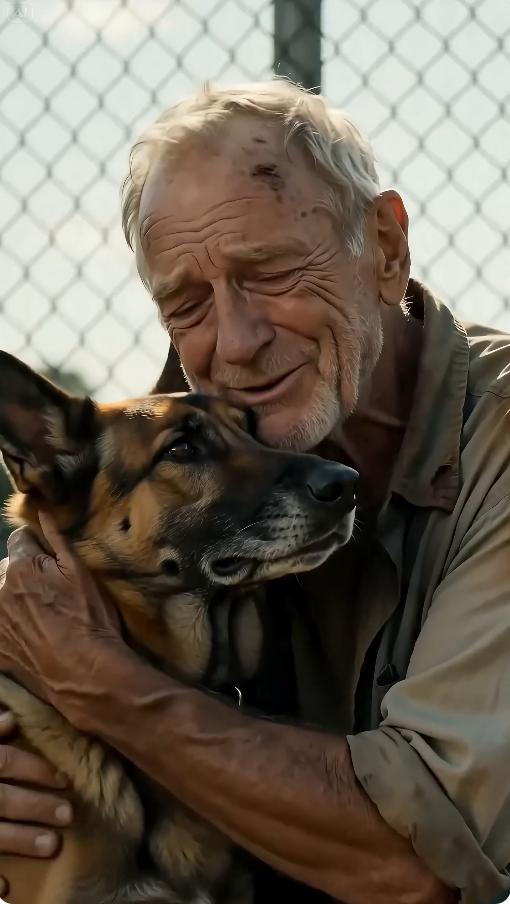 “The old man hugged the German Shepherd at the shelter… and the dog finally cried like he had waited ten years to come home.”
