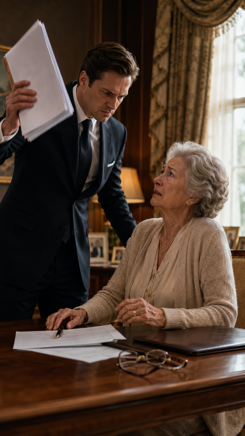 Greedy Son Forced His Elderly Mother to Sign Away Everything… But Her Secret Will Left Him With Nothing